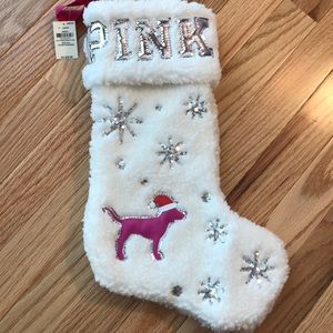 NWT Sparkle PINK Christmas Stocking